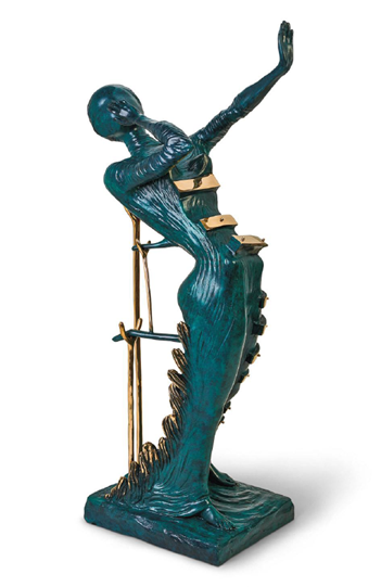 Woman Aflame by Salvador Dali - Bronze Sculpture